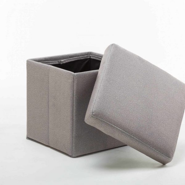 Upholstered Folding Storage Ottoman