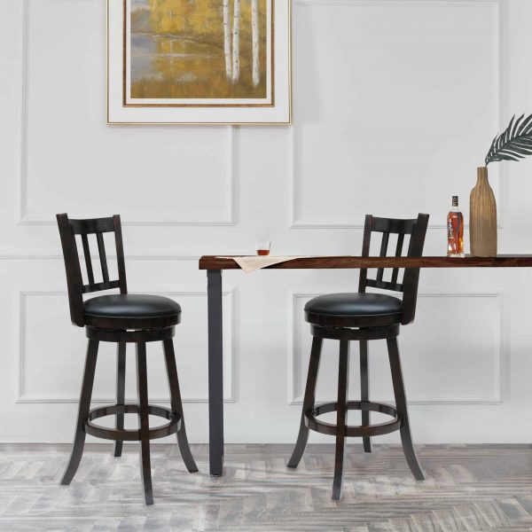 Bloomington Swivel Bar Stools – Set of 2