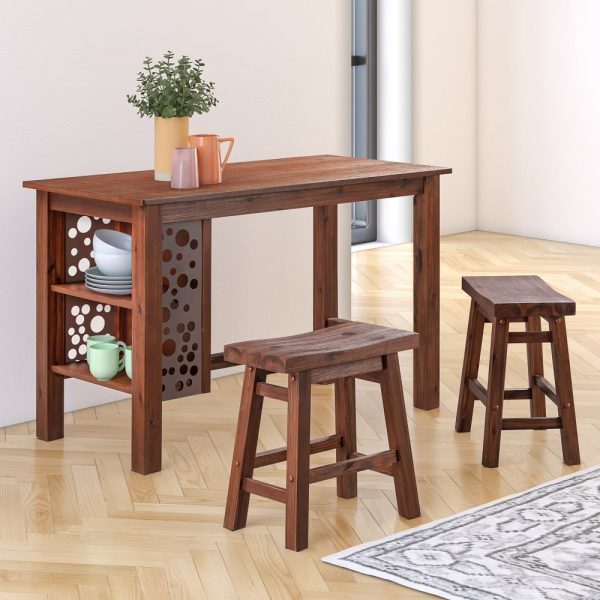 Sonoma Saddle Dining Stool, Set of 2