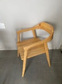 Dining Wood Armchair – Natural (Sample)