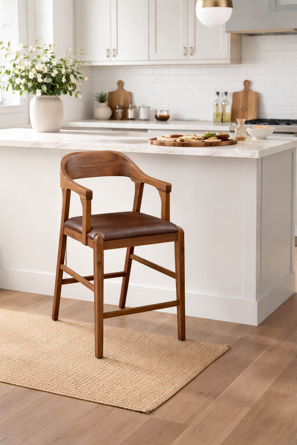 Rasmus Wood Counter or Bar Stool | Boraam Industries