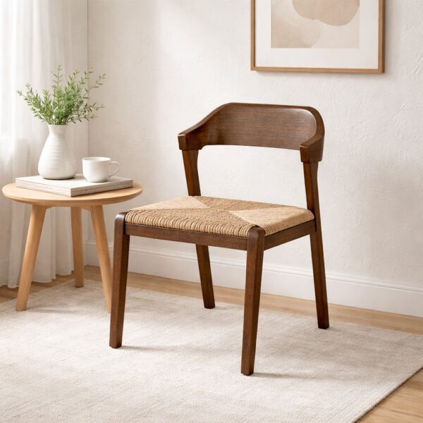 Rasmus Rush Dining Side Chair – Chestnut Wire-Brush Finish