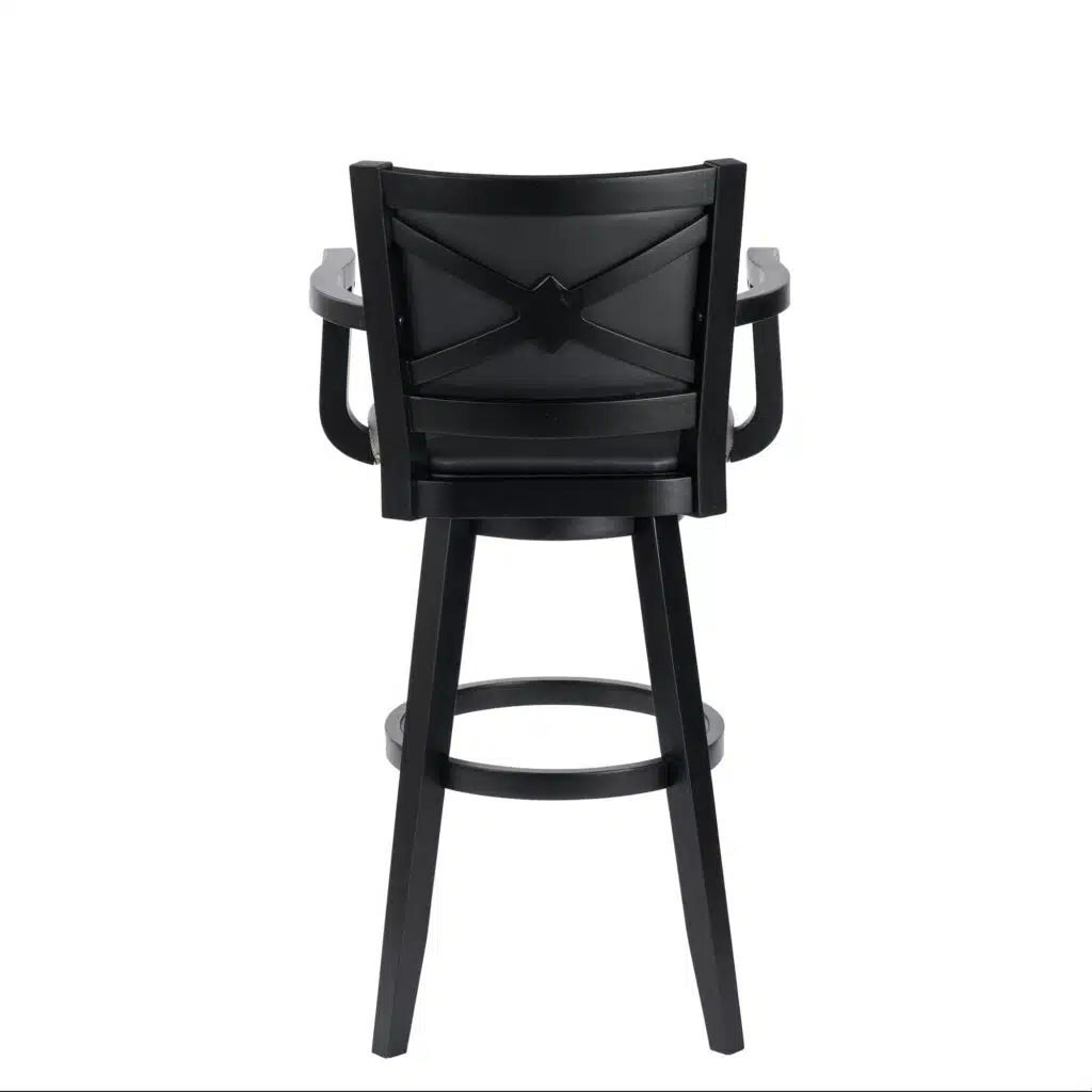 34 Extra Tall Augusta Swivel Barstool Black - Boraam