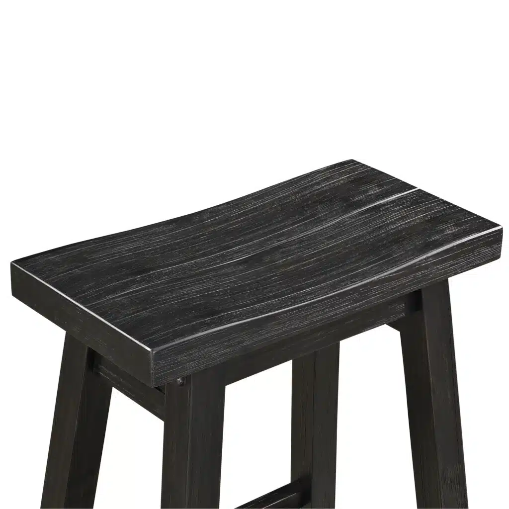 Black saddle stools on sale 24 inch