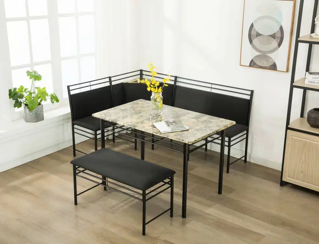 Black nook on sale dining set