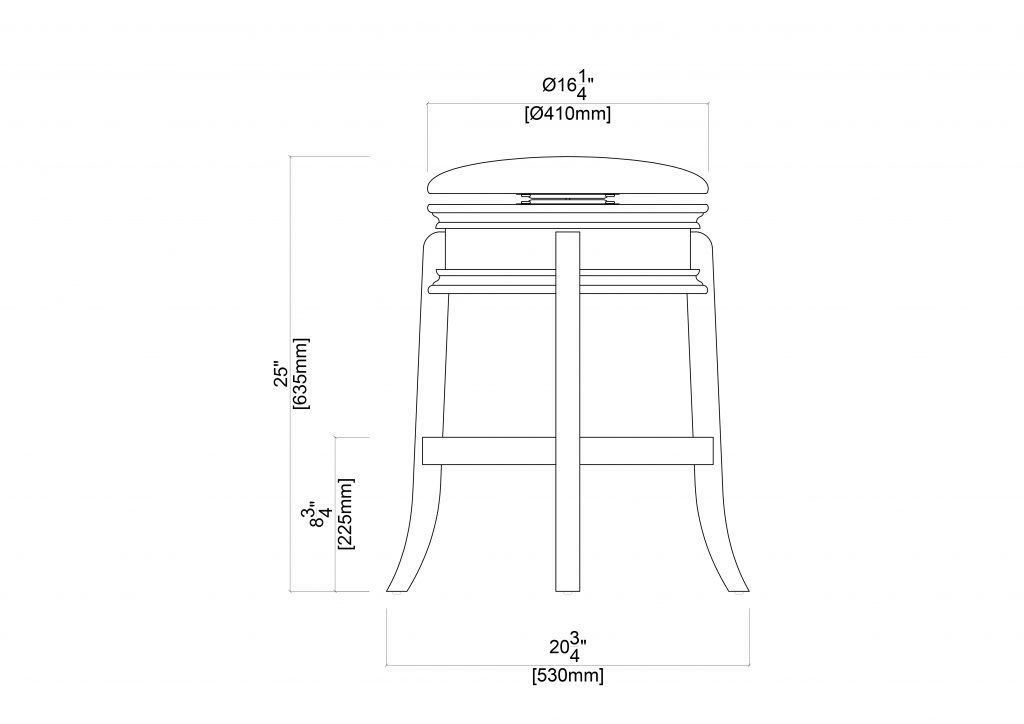 Magellan Backless Swivel Stool Boraam Industries